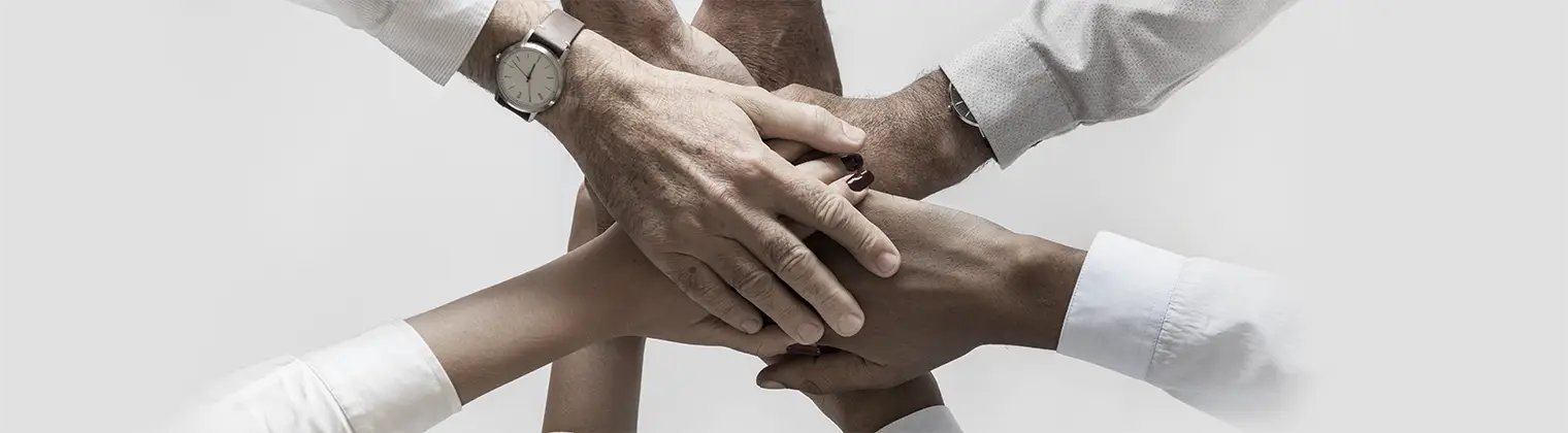 Hands holding each other