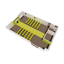 Intusonic application example lecture hall
