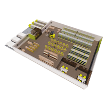 Intusonic application example warehouse