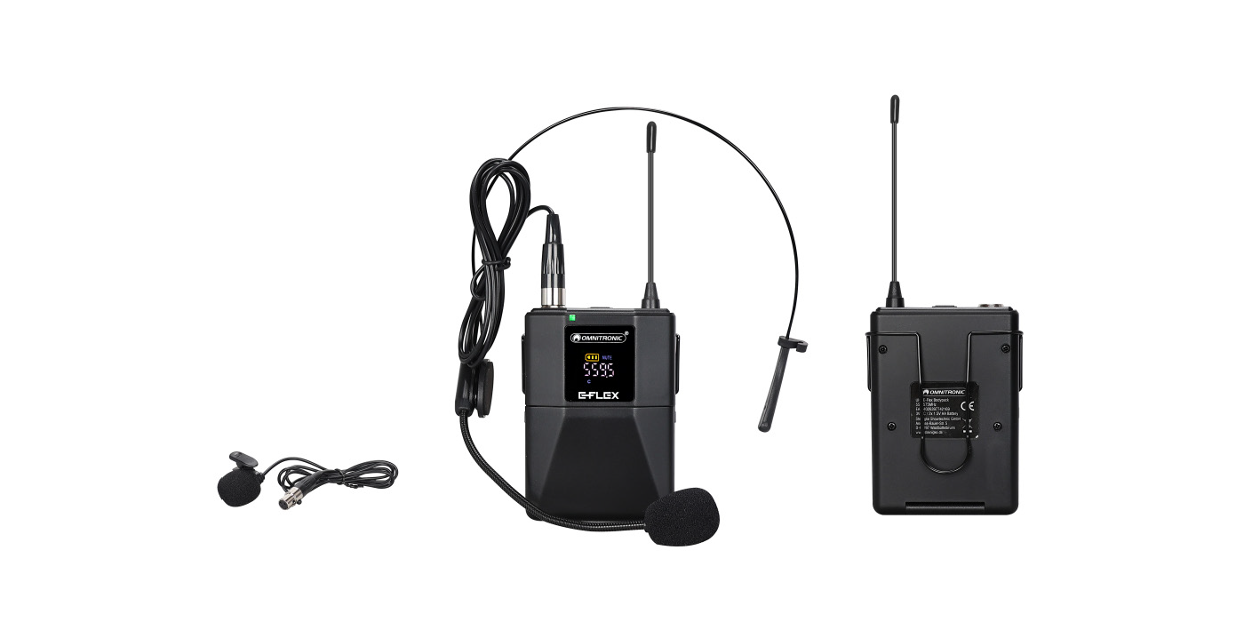 OMNITRONIC E-Flex Series pocket transmitter